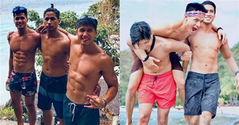 LOOK: Vin Abrenica with his “abs”olutely hot brothers! .
